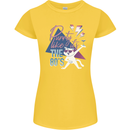 Cat Purrty Like It's the 80's Womens Petite Cut T-Shirt Yellow