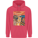Cat Scream Painting Parody Childrens Kids Hoodie Heliconia