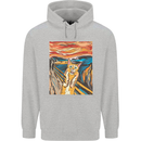 Cat Scream Painting Parody Childrens Kids Hoodie Sports Grey