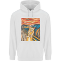 Cat Scream Painting Parody Childrens Kids Hoodie White