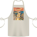 Cat Scream Painting Parody Cotton Apron 100% Organic Natural