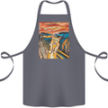 Cat Scream Painting Parody Cotton Apron 100% Organic Steel