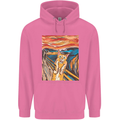 Cat Scream Painting Parody Mens 80% Cotton Hoodie Azelea