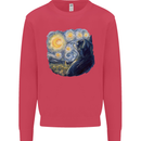 Cat Vangogh Funny Feline Painting Mens Sweatshirt Jumper Heliconia