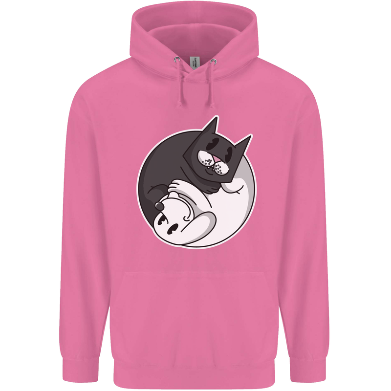 Cat and Dog Yin Yang Childrens Kids Hoodie Azalea