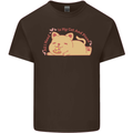Cat and Pizza Funny Antisocial Kids T-Shirt Childrens Chocolate