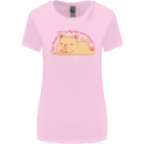 Cat and Pizza Funny Antisocial Womens Wider Cut T-Shirt Light Pink