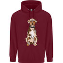 Catahoula Shepherd Dog Childrens Kids Hoodie Maroon