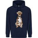 Catahoula Shepherd Dog Childrens Kids Hoodie Navy Blue