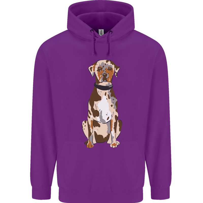 Catahoula Shepherd Dog Childrens Kids Hoodie Purple