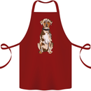 Catahoula Shepherd Dog Cotton Apron 100% Organic Maroon