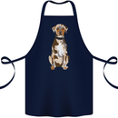 Catahoula Shepherd Dog Cotton Apron 100% Organic Navy Blue