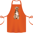 Catahoula Shepherd Dog Cotton Apron 100% Organic Orange