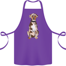 Catahoula Shepherd Dog Cotton Apron 100% Organic Purple