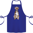 Catahoula Shepherd Dog Cotton Apron 100% Organic Royal Blue