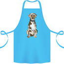 Catahoula Shepherd Dog Cotton Apron 100% Organic Turquoise