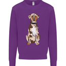 Catahoula Shepherd Dog Kids Sweatshirt Jumper Purple