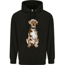 Catahoula Shepherd Dog Mens 80% Cotton Hoodie Black