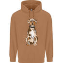 Catahoula Shepherd Dog Mens 80% Cotton Hoodie Caramel Latte