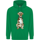 Catahoula Shepherd Dog Mens 80% Cotton Hoodie Irish Green