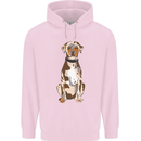Catahoula Shepherd Dog Mens 80% Cotton Hoodie Light Pink