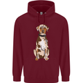 Catahoula Shepherd Dog Mens 80% Cotton Hoodie Maroon