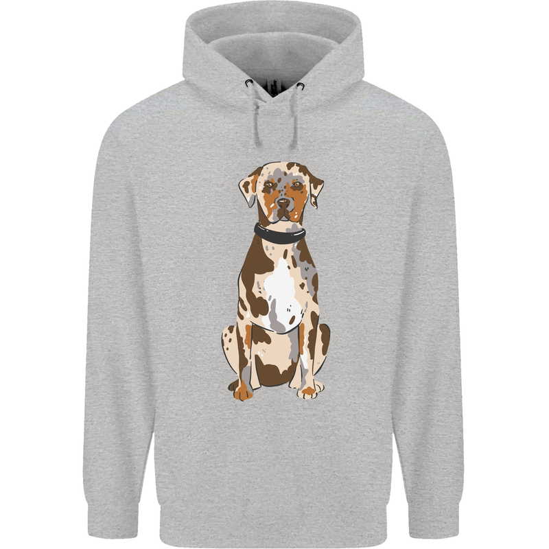 Catahoula Shepherd Dog Mens 80% Cotton Hoodie Sports Grey