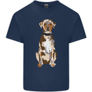 Catahoula Shepherd Dog Mens Cotton T-Shirt Tee Top Navy Blue