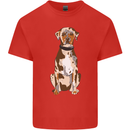 Catahoula Shepherd Dog Mens Cotton T-Shirt Tee Top Red