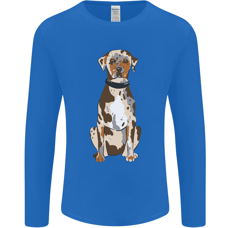 Catahoula Shepherd Dog Mens Long Sleeve T-Shirt Royal Blue