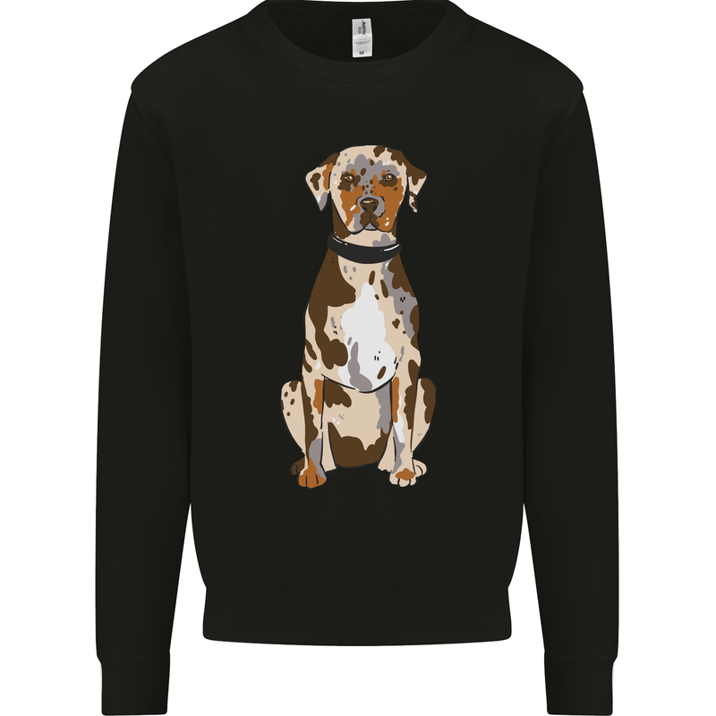 Catahoula Shepherd Dog Mens Sweatshirt Jumper Black