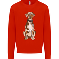 Catahoula Shepherd Dog Mens Sweatshirt Jumper Bright Red