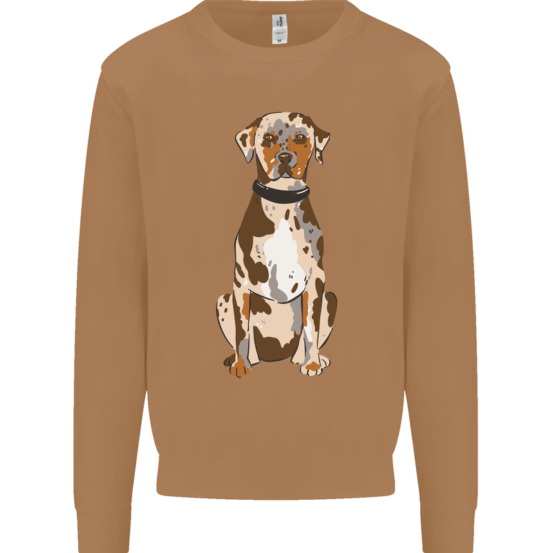 Catahoula Shepherd Dog Mens Sweatshirt Jumper Caramel Latte