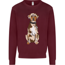 Catahoula Shepherd Dog Mens Sweatshirt Jumper Maroon