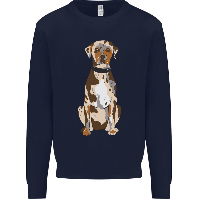 Catahoula Shepherd Dog Mens Sweatshirt Jumper Navy Blue
