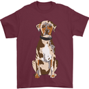 Catahoula Shepherd Dog Mens T-Shirt 100% Cotton Maroon