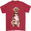 Catahoula Shepherd Dog Mens T-Shirt 100% Cotton Red
