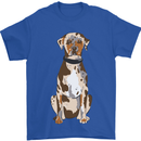 Catahoula Shepherd Dog Mens T-Shirt 100% Cotton Royal Blue