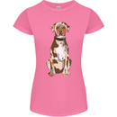 Catahoula Shepherd Dog Womens Petite Cut T-Shirt Azalea