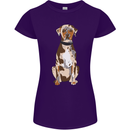 Catahoula Shepherd Dog Womens Petite Cut T-Shirt Purple