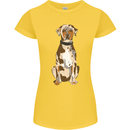 Catahoula Shepherd Dog Womens Petite Cut T-Shirt Yellow