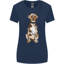Catahoula Shepherd Dog Womens Wider Cut T-Shirt Navy Blue