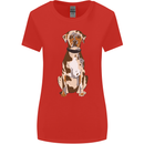 Catahoula Shepherd Dog Womens Wider Cut T-Shirt Red