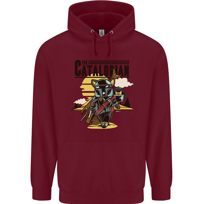 Catalorian Funny Cat Parody Childrens Kids Hoodie Maroon