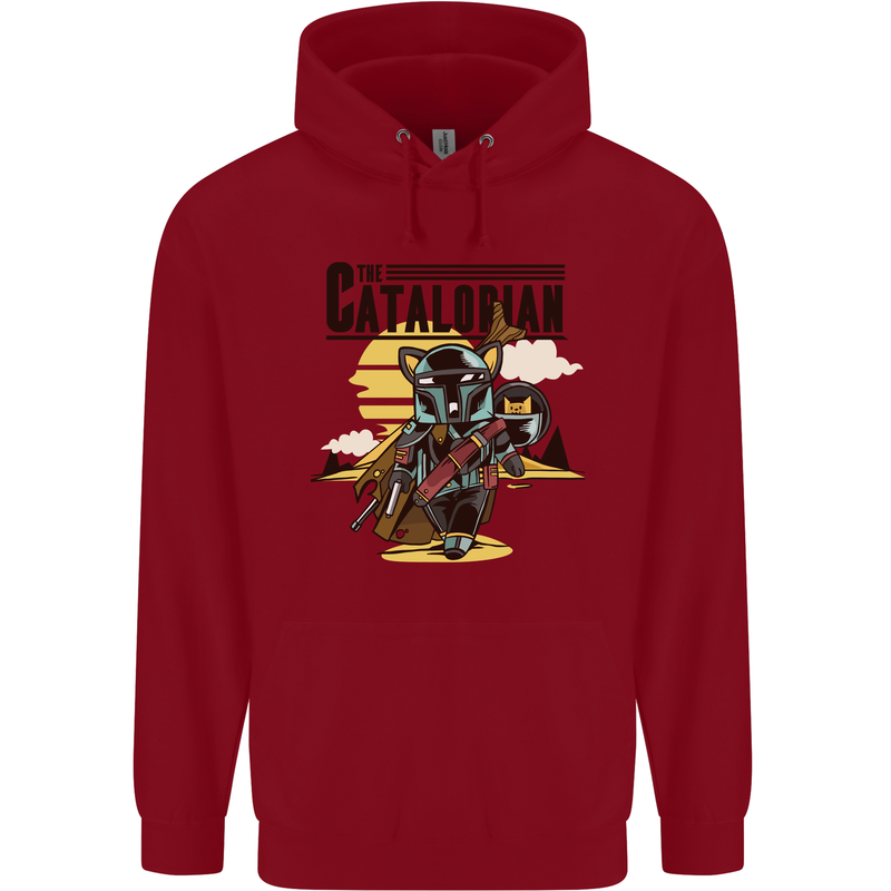 Catalorian Funny Cat Parody Childrens Kids Hoodie Red