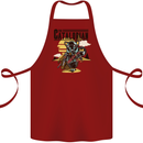 Catalorian Funny Cat Parody Cotton Apron 100% Organic Maroon