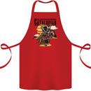 Catalorian Funny Cat Parody Cotton Apron 100% Organic Red