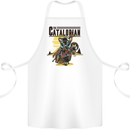 Catalorian Funny Cat Parody Cotton Apron 100% Organic White