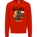Catalorian Funny Cat Parody Kids Sweatshirt Jumper Bright Red