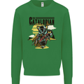 Catalorian Funny Cat Parody Kids Sweatshirt Jumper Irish Green